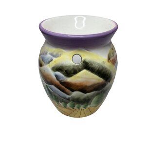 Yankee Candle Wax Tart Warmer Burner Country Mountain Scene